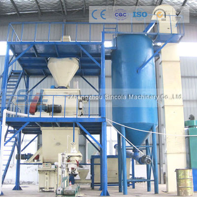 Cina 10-15T Jalur Produksi Mortar Otomatis, Bahan Bangunan Dry Mix Mortar Plant pemasok