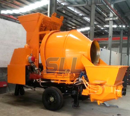 Mesin Mixer Beton Listrik JBT30 Dengan Mesin Pompa Pipa Pengiriman 100m pemasok